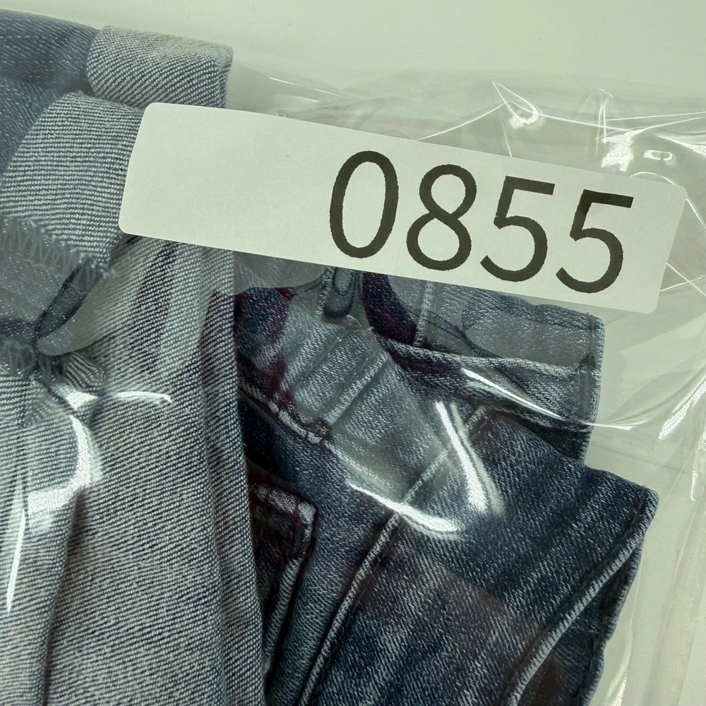 Judy Blue Los Angeles Women Size 28 Blue Denim Button Fly Cuffed Shorts JB15007‎